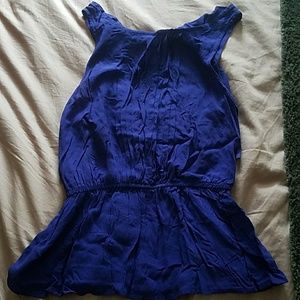 Indigo Sleeveless Anthropologie Top